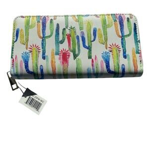 Colorful Cactus Print Women's Wallet